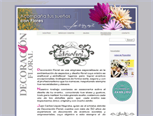 Tablet Screenshot of decoracionfloral.com